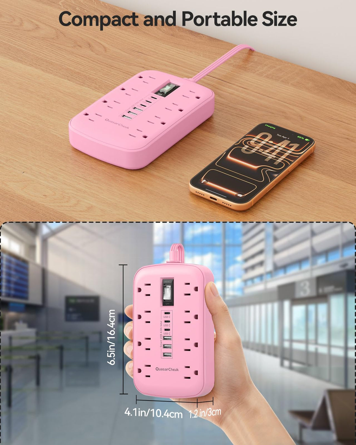 QuasarCheuk lifestyle desk setup with pink strip enhancing cute, organized room decor