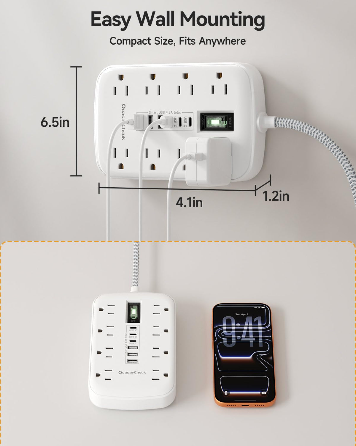 QuasarCheuk lifestyle dorm room scene provides tidy charging and convenience
