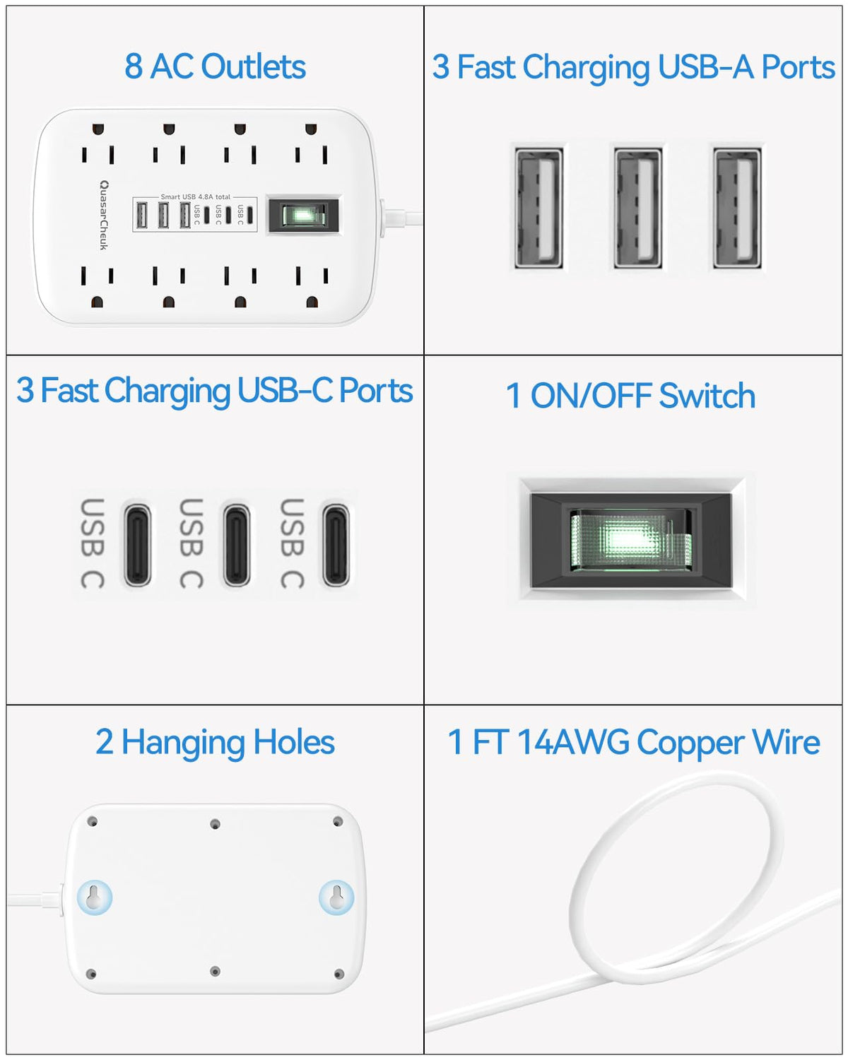QuasarCheuk smart charging detects devices for faster USB charging.