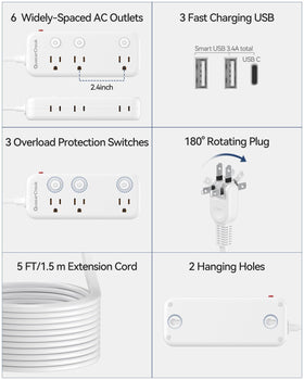 QuasarCheuk USB ports with fast charging for smartphones and accessories