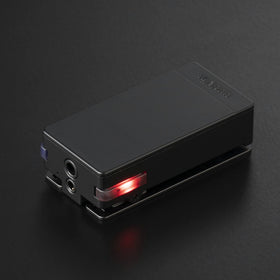 Qudelix-5K aluminium clip side view for secure carrying