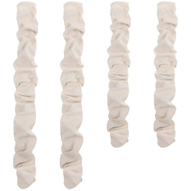 Queekay fabric cord cover for a 4ft chandelier improves safety and tidiness.