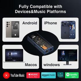 Questyle M15i Blues iPhone compatibility demonstrates seamless iOS playback.