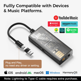 Questyle M15i MFi-certified for seamless iPhone compatibility.