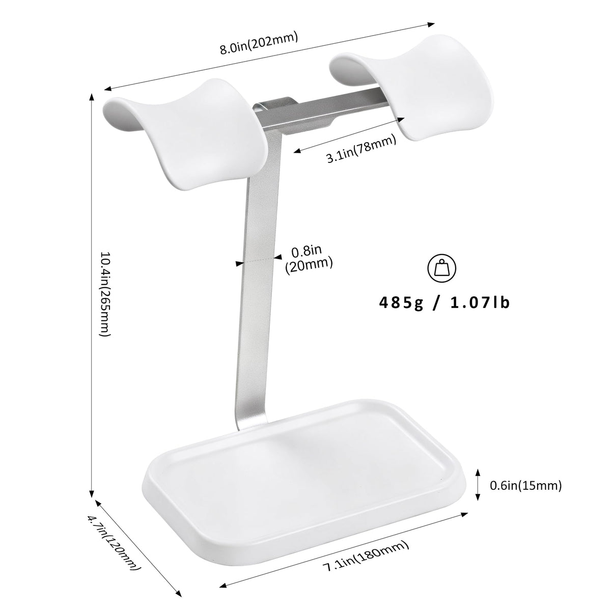 QinCoon white finish complements modern desk setups