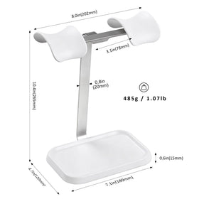 QinCoon white finish complements modern desk setups