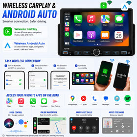 Quzaltrix 7inch din Android Auto display for easy navigation