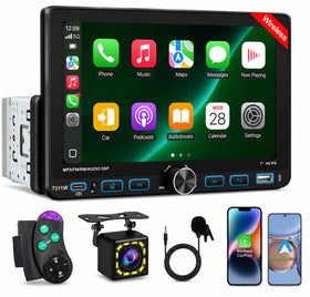 Quzaltrix 7inch din with wireless CarPlay for seamless iPhone use