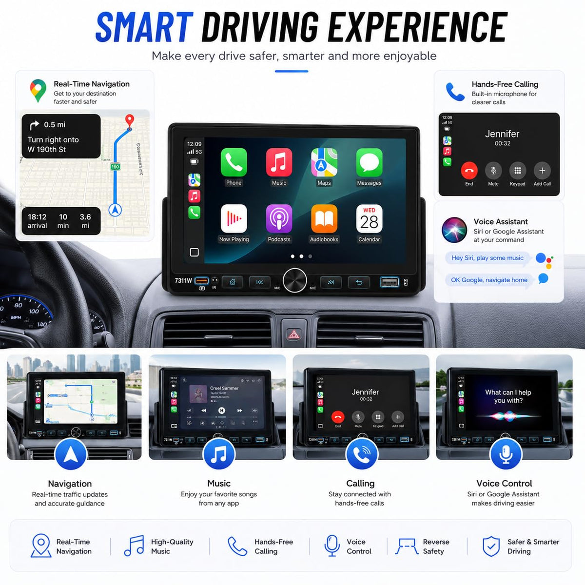 Quzaltrix steering wheel control enables safe media management