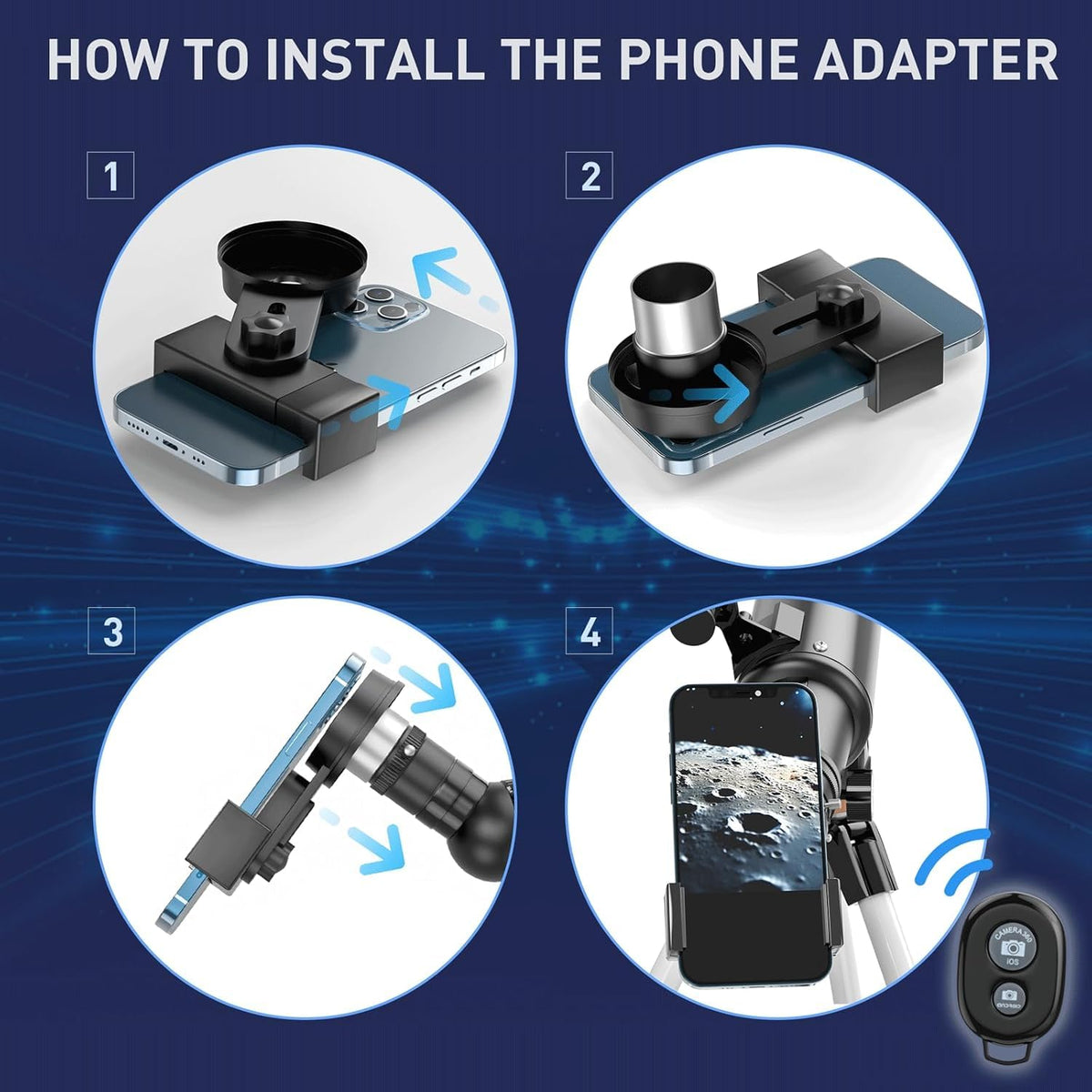 QW Telescope lightweight tripod and carrying bag for travel