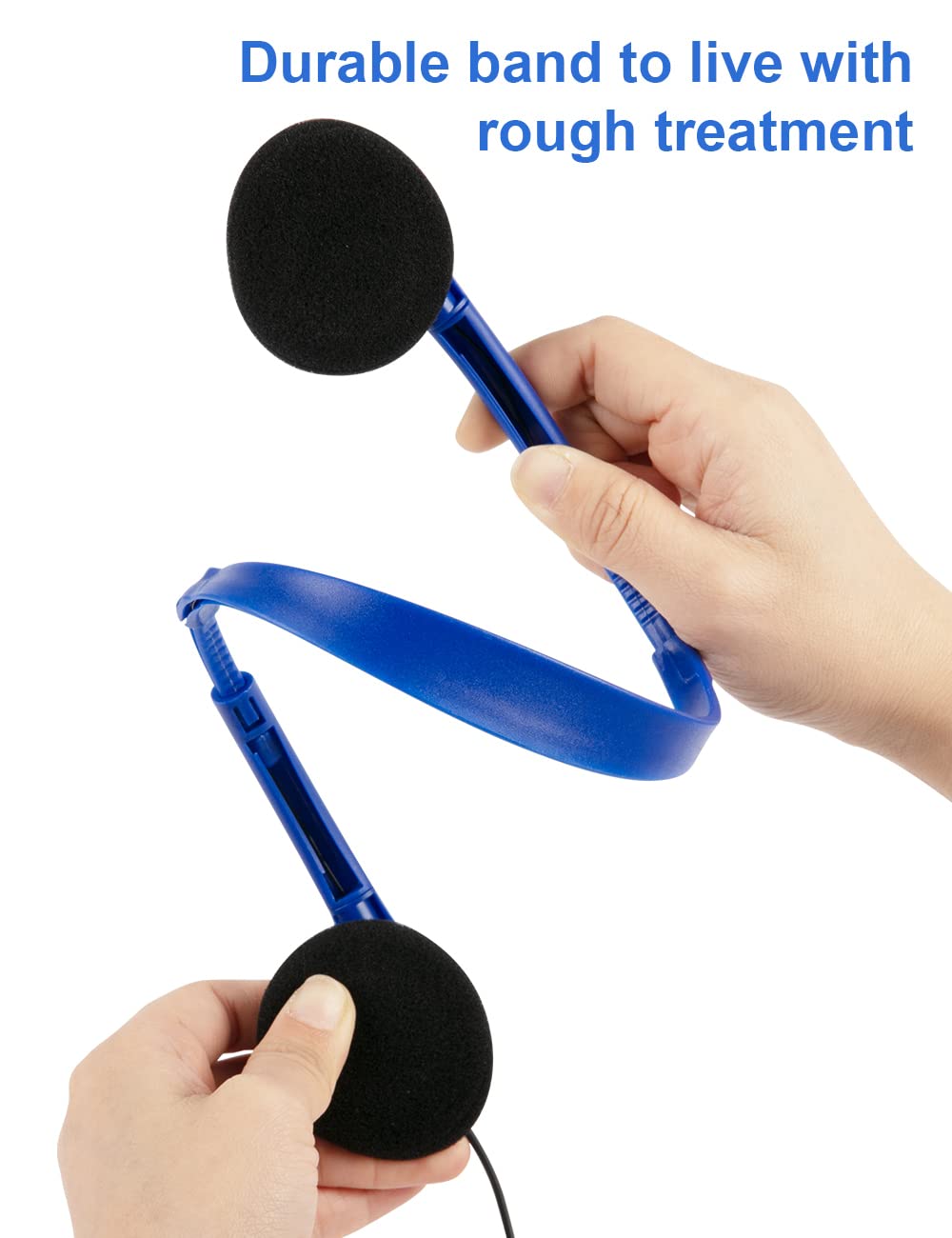 QWERDF headphones in 8 colors support quick color coding and student choice.