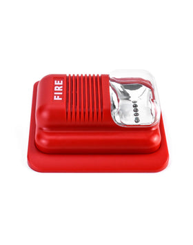 QWORK four-pack strobe unit delivers loud 105 dB audible alert for fast attention.