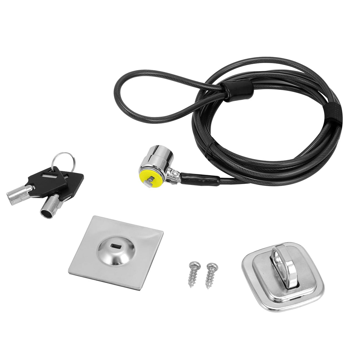 QWORK six point five feet cable close-up highlighting cut resistant security