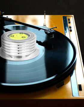 QWORK soft bottom pad detail protecting record labels and preventing slip