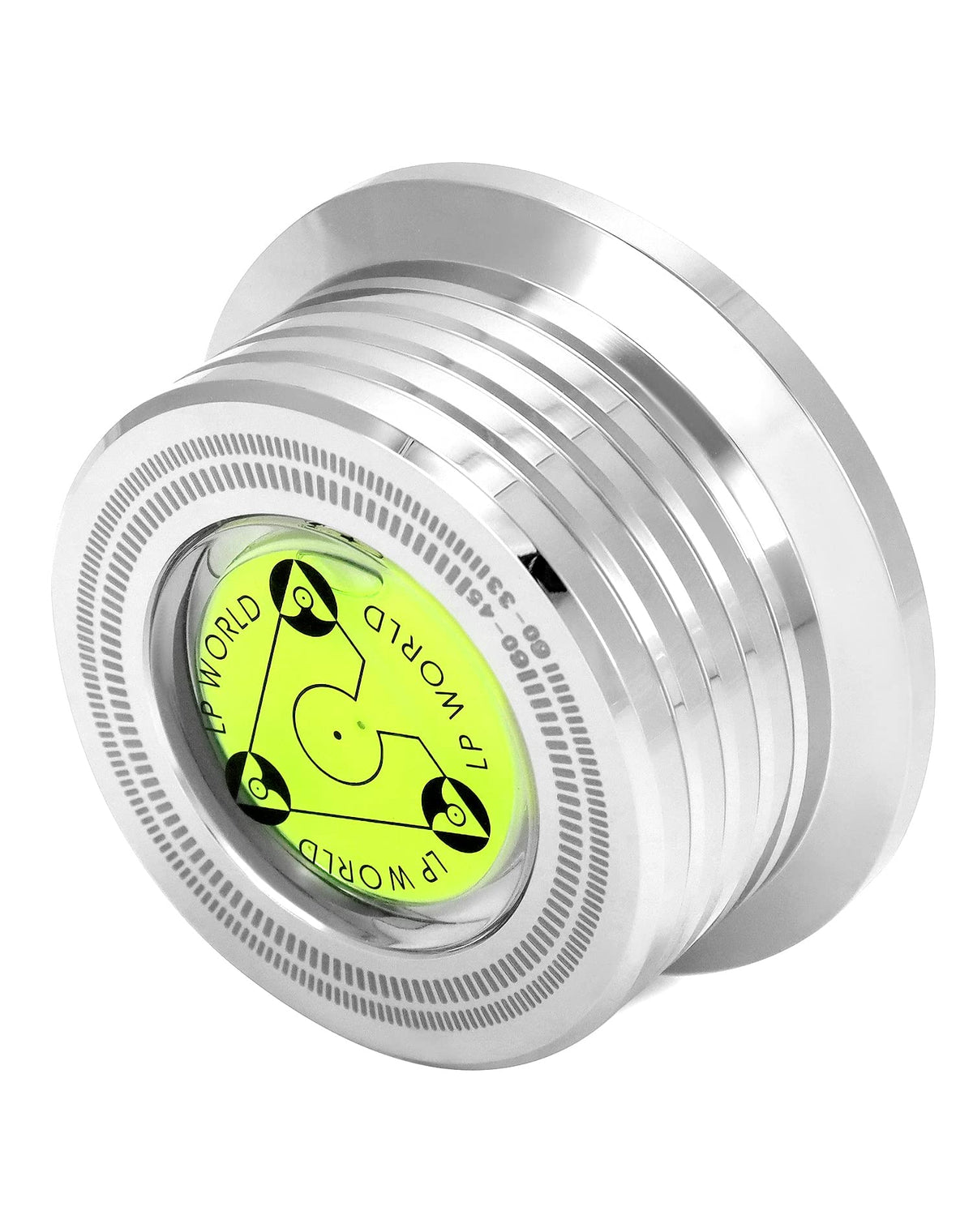 QWORK stabilizer front view showing chrome finish and solid design benefit: durability
