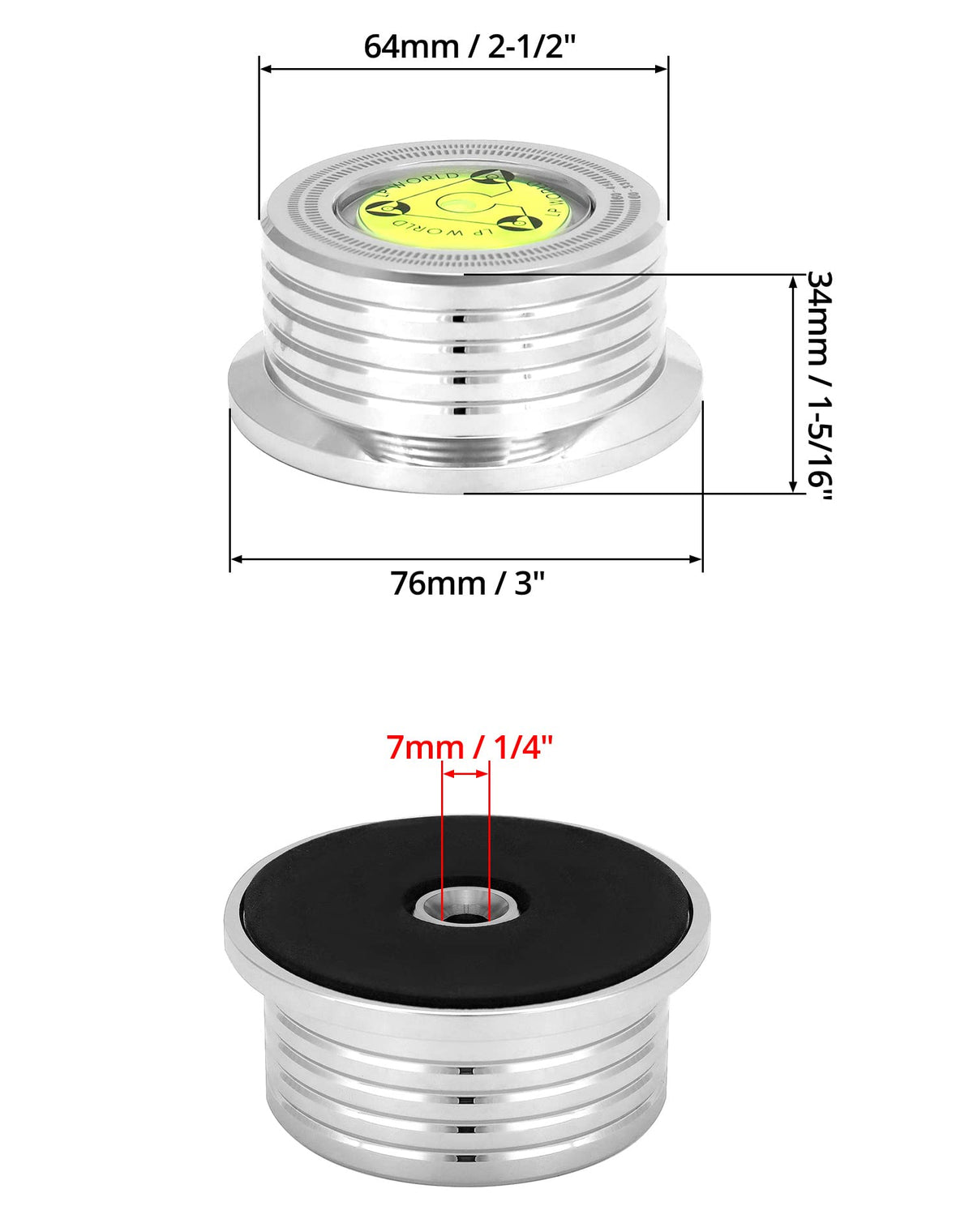 QWORK stabilizer next to ruler for scale showing compact, compatible size