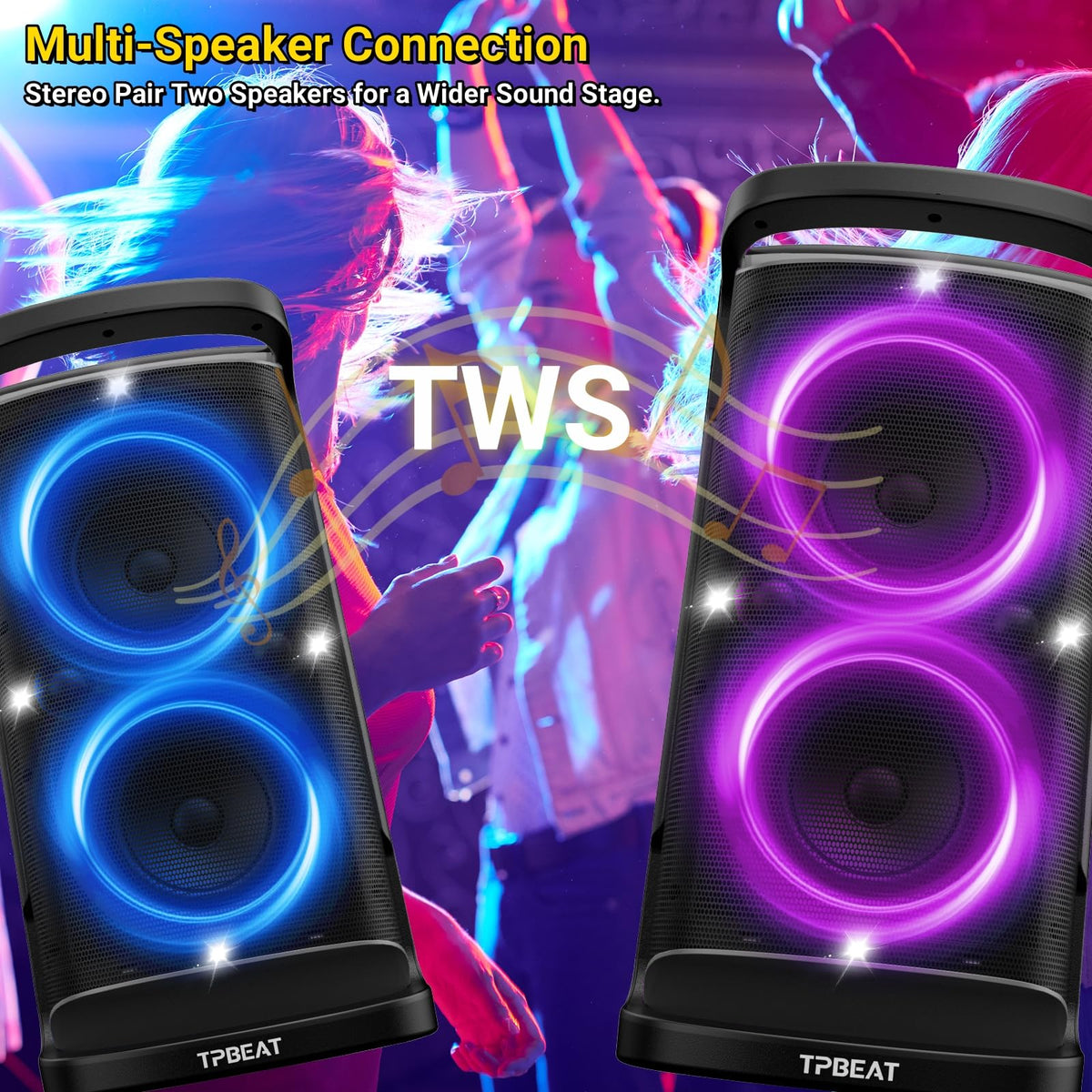 QxbJoy speaker uses PD/QC 30W fast charging to recharge quickly.