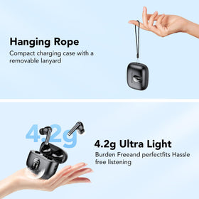 Ergonomic in-ear design from QXQ S26 for secure, comfortable all-day wear.