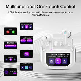 QXUFV earbud in ear showing ergonomic fit for secure comfort during activity