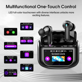 QXUFV wireless earbuds transparency mode lets in ambient sound safely.
