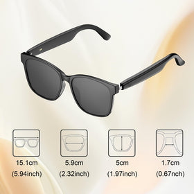 QXZPower AI Smart Glasses ideal for travel and meetings with real-time translation.