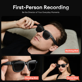 QxzPower M01Pro blue light filtering lenses reduce eye strain.