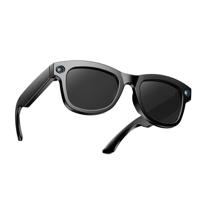 QxzPower M01Pro camera glasses capture 1080p first-person footage.
