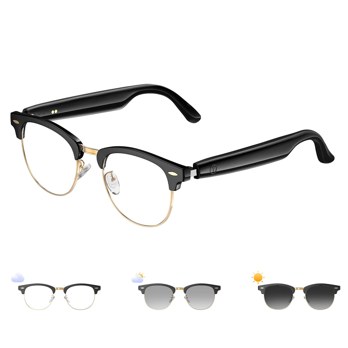 QxzPower UF-C8 Ultra photochromic lenses adapt to lighting, reducing indoor blue light exposure