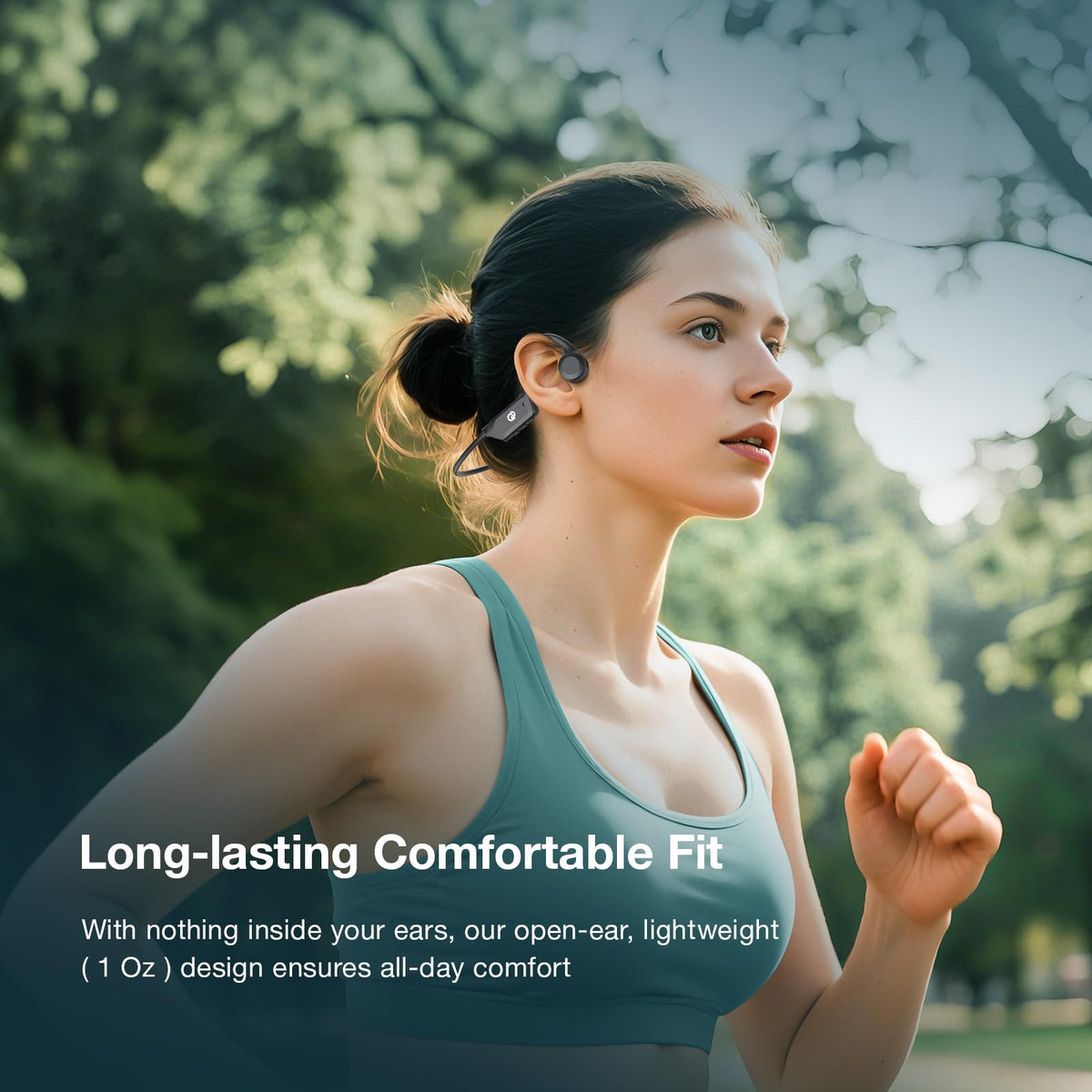 Qyzue ergonomic ear hooks keep headphones in place during runs