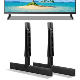 Qzanyee Life replacement TV leg front profile showing stable base and clean aesthetic