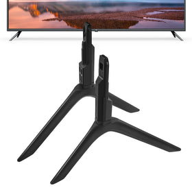 Qzanyee Life front view showing both replacement TV legs and packaging, ensuring correct model fit