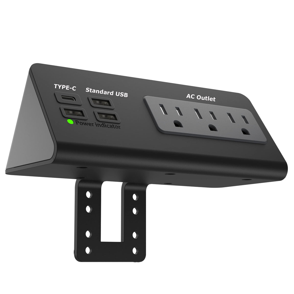 QZUKOY USB-C and USB-A ports showing fast charging convenience