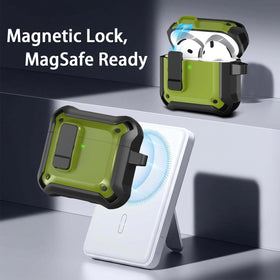 R-fun AirPods 4 case MagSafe area highlighting secure wireless charging.