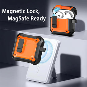 R-fun AirPods 4 case MagSafe-ready with clear charging indicator visibility.