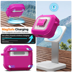 Back magnets align with MagSafe for easy wireless charging