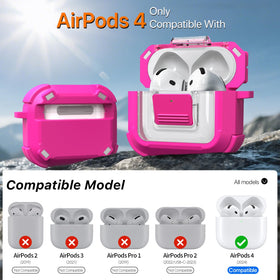 R-fun rose pink AirPods 4th Gen case adds stylish protection