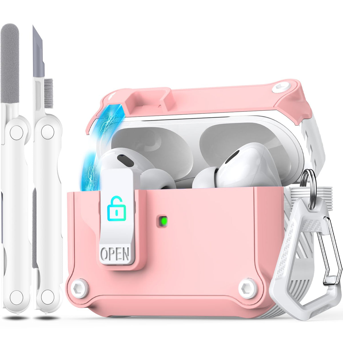 R-fun AirPods Pro 2 protective case with USB-C keeps charging case secure