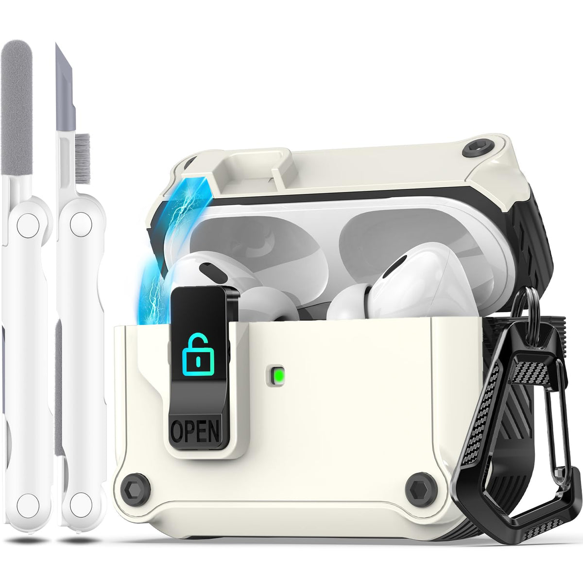 R-fun AirPods Pro 2nd Gen USB-C case with rugged protection for travel