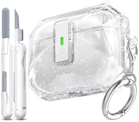 R-fun AirPods Pro 3 case front view with clear material and lock
