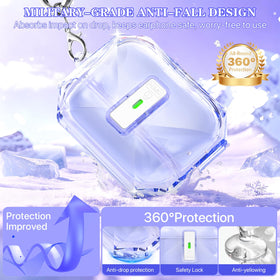 R-fun AirPods Pro 3 case with lock design for safer fit