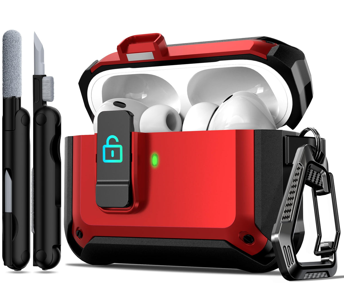 R-fun AirPods Pro 3 case with magnetic lock offers secure, quick access.