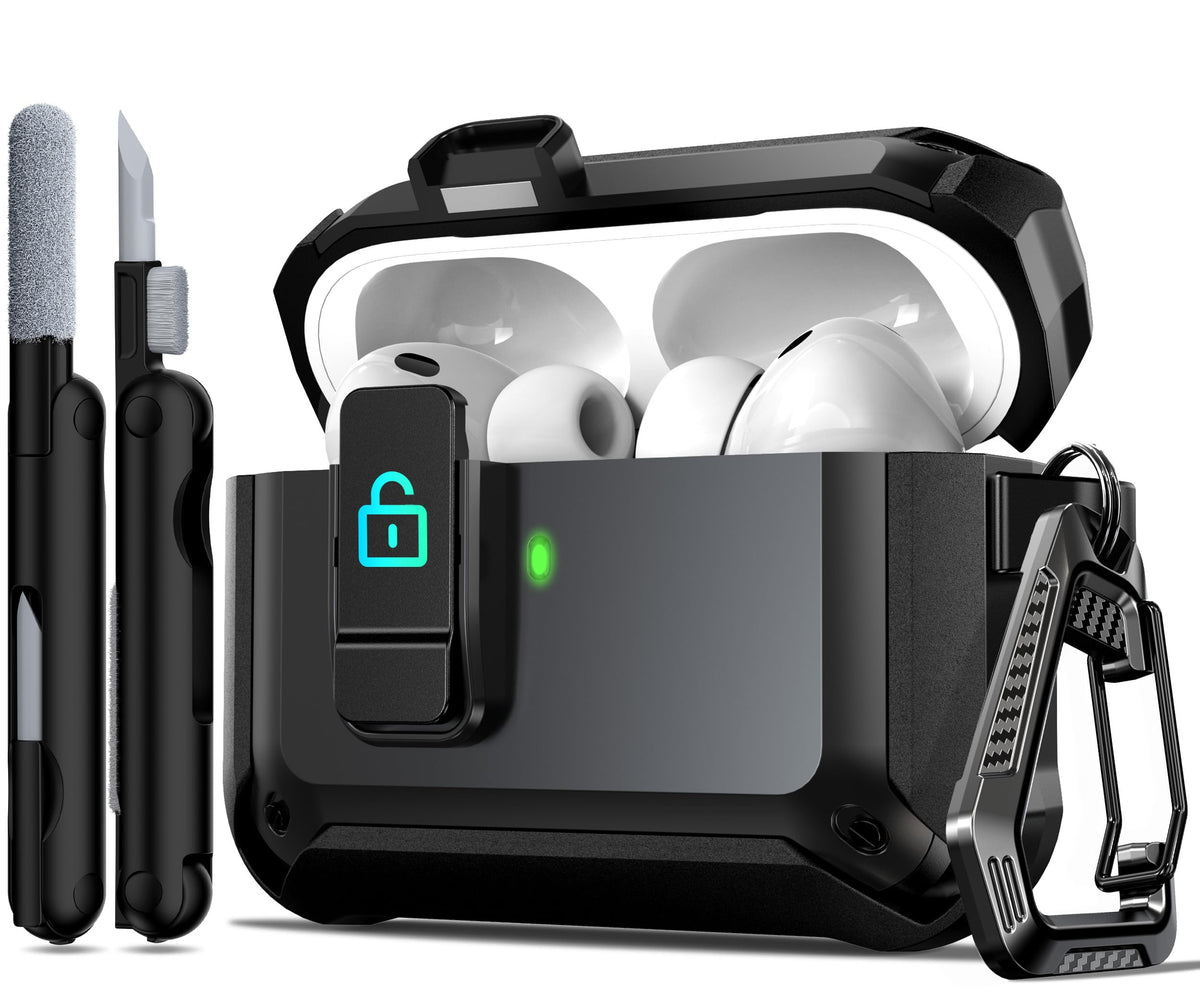 R-fun AirPods Pro 3 case with magnetic lock for secure protection during daily use