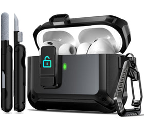 R-fun AirPods Pro 3 case with magnetic lock for secure protection during daily use