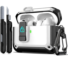 R-fun AirPods Pro 3 case with magnetic lock for secure on-the-go charging.