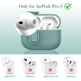 R-fun AirPods Pro 3 case in pine green, ultra-soft silicone protection
