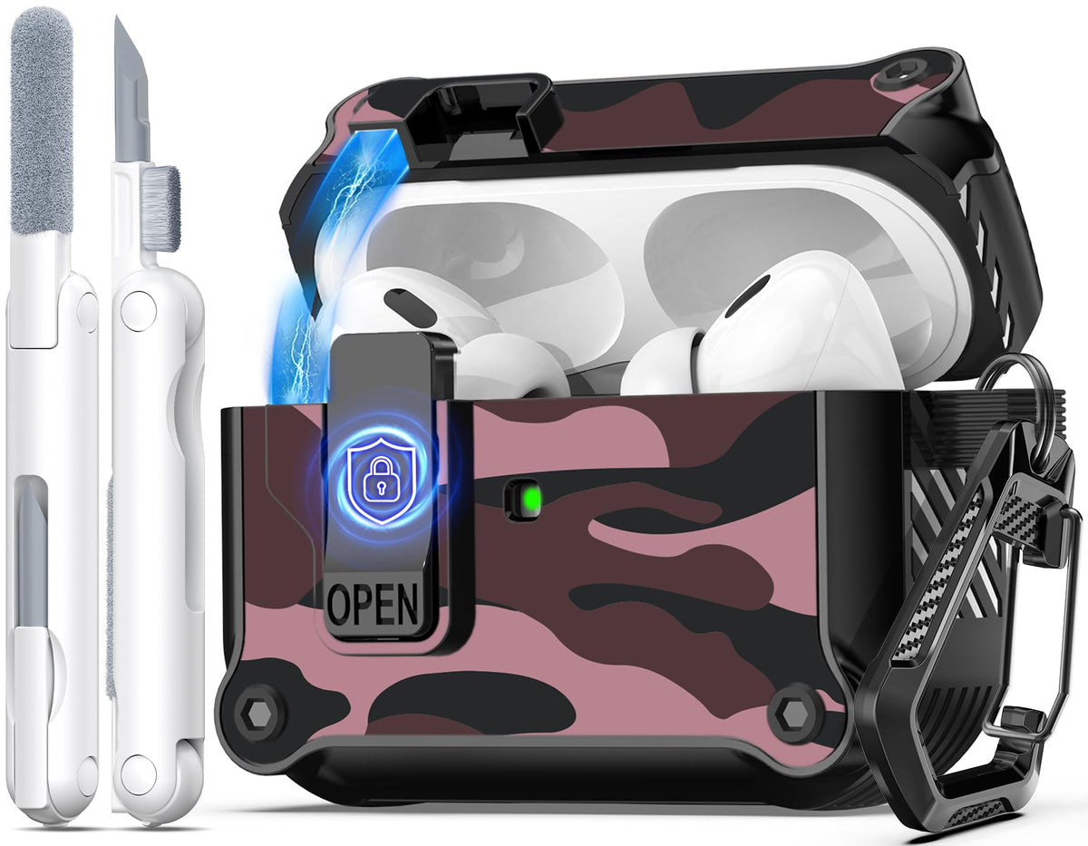 R-fun AirPods Pro case front view with matte finish protects on the go.