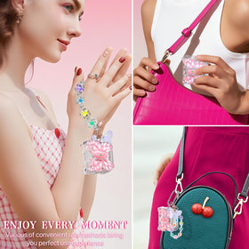 Decorative butterfly bracelet accessory paired with the R-fun case