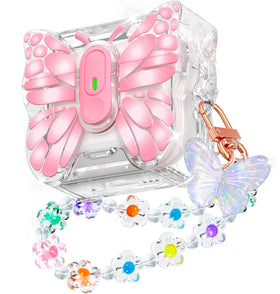 R-fun AirPods 4 Butterfly Artistry case front view with butterfly detail for stylish protection