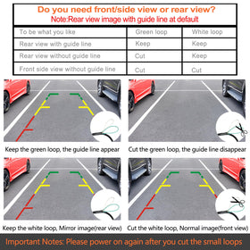 RAAYOO backup camera 4-pin connector simplifies wiring