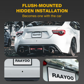 RAAYOO backup camera two-mount-options for flexible installation